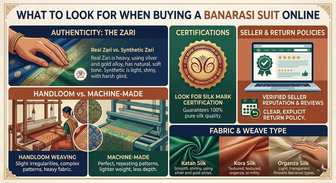 What to Look for When Buying a Banarasi Suit Online 
