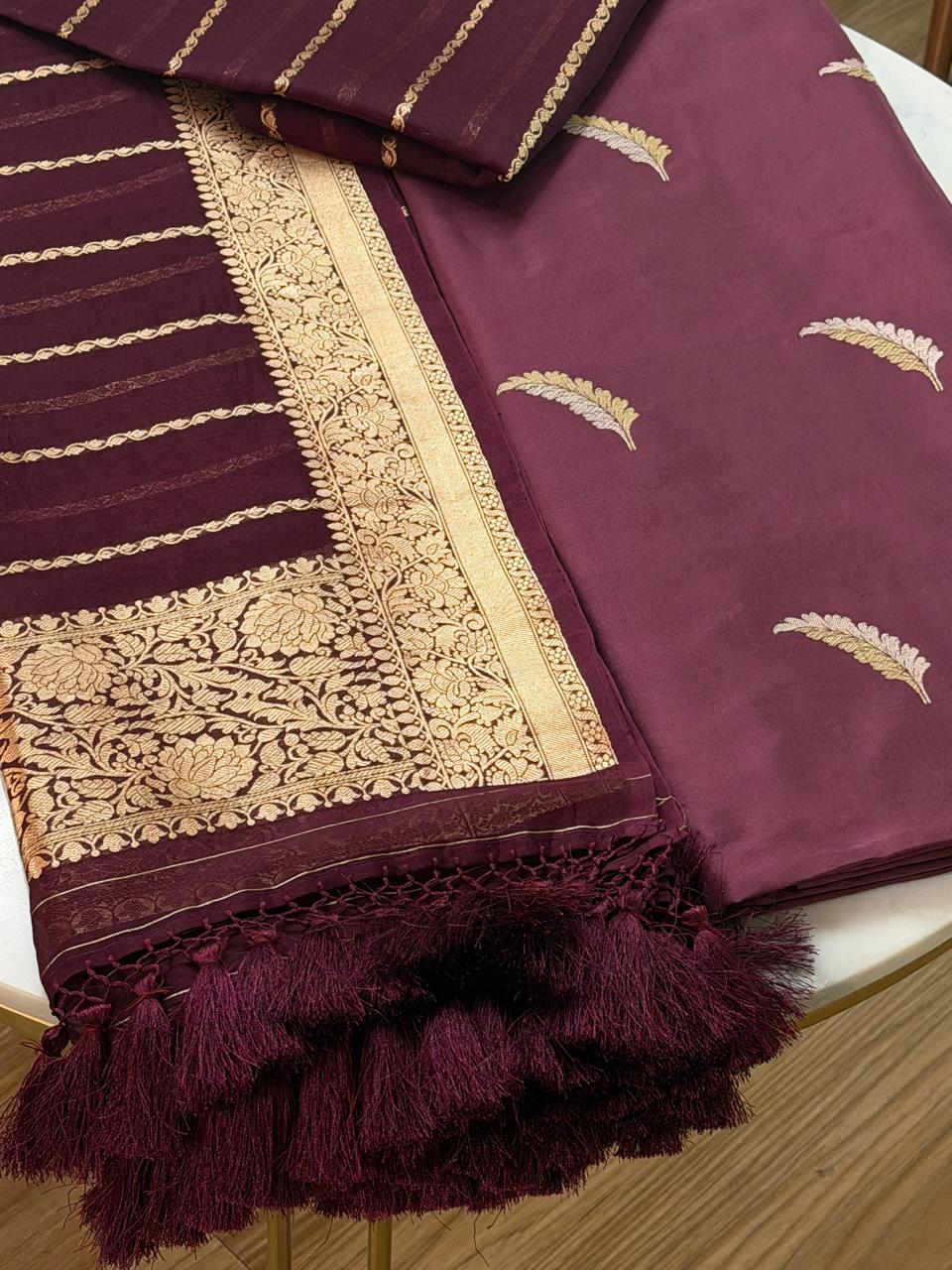 Premium katan silk ensemble suit 
