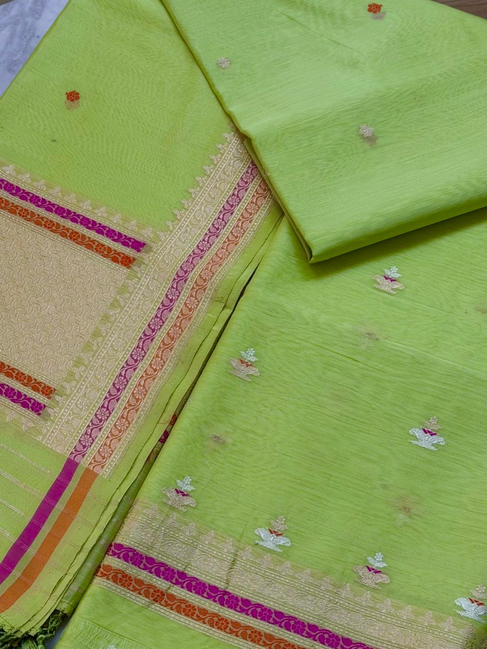 Handloom cotton suit 