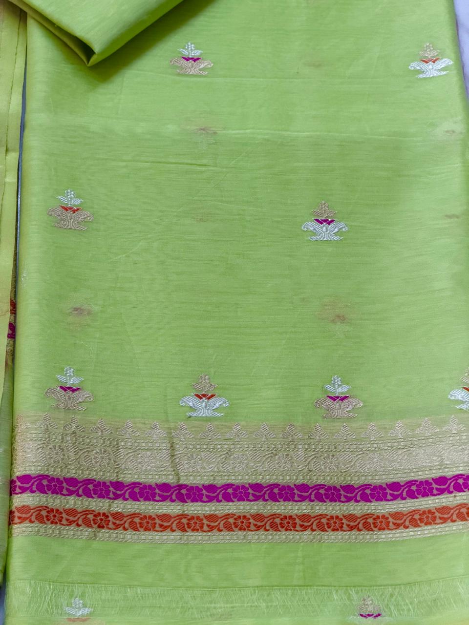 Handloom cotton suit 