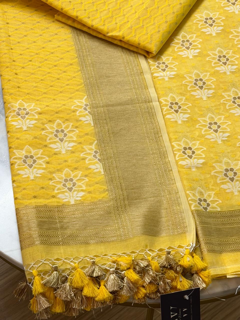 Handloom cotton suit 