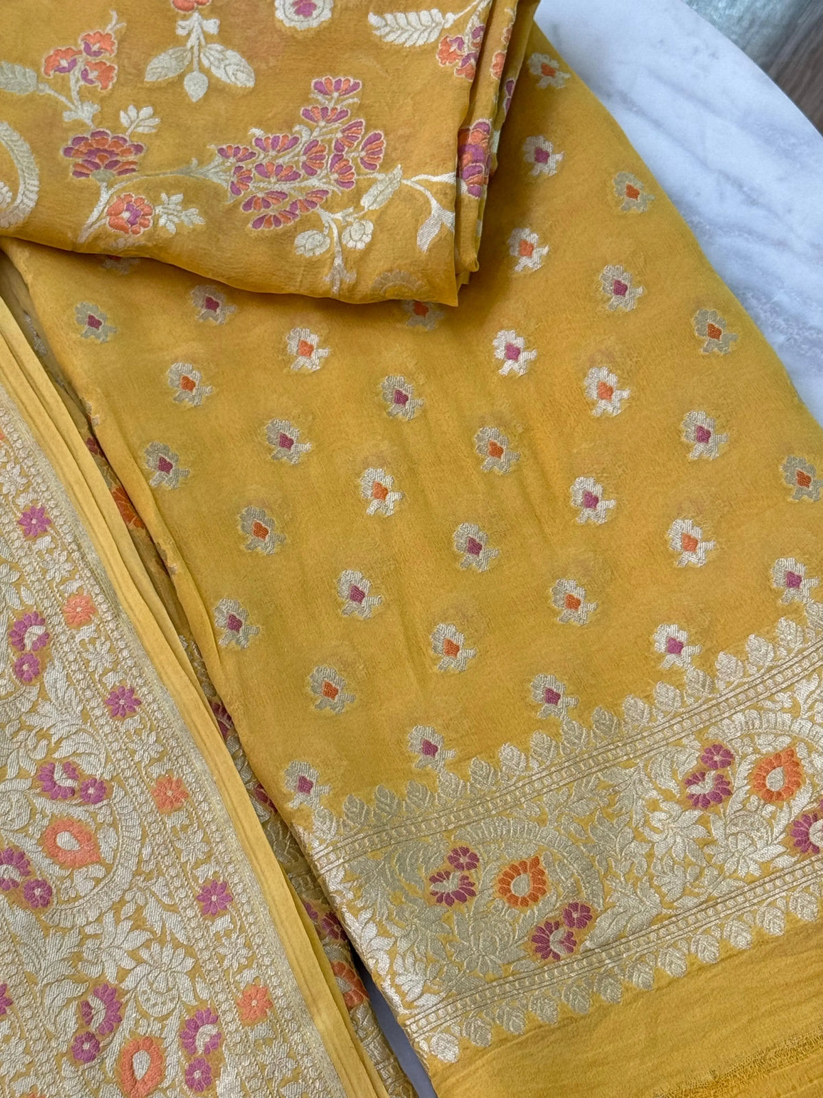 Georgette Suit Set Heritage Weaves