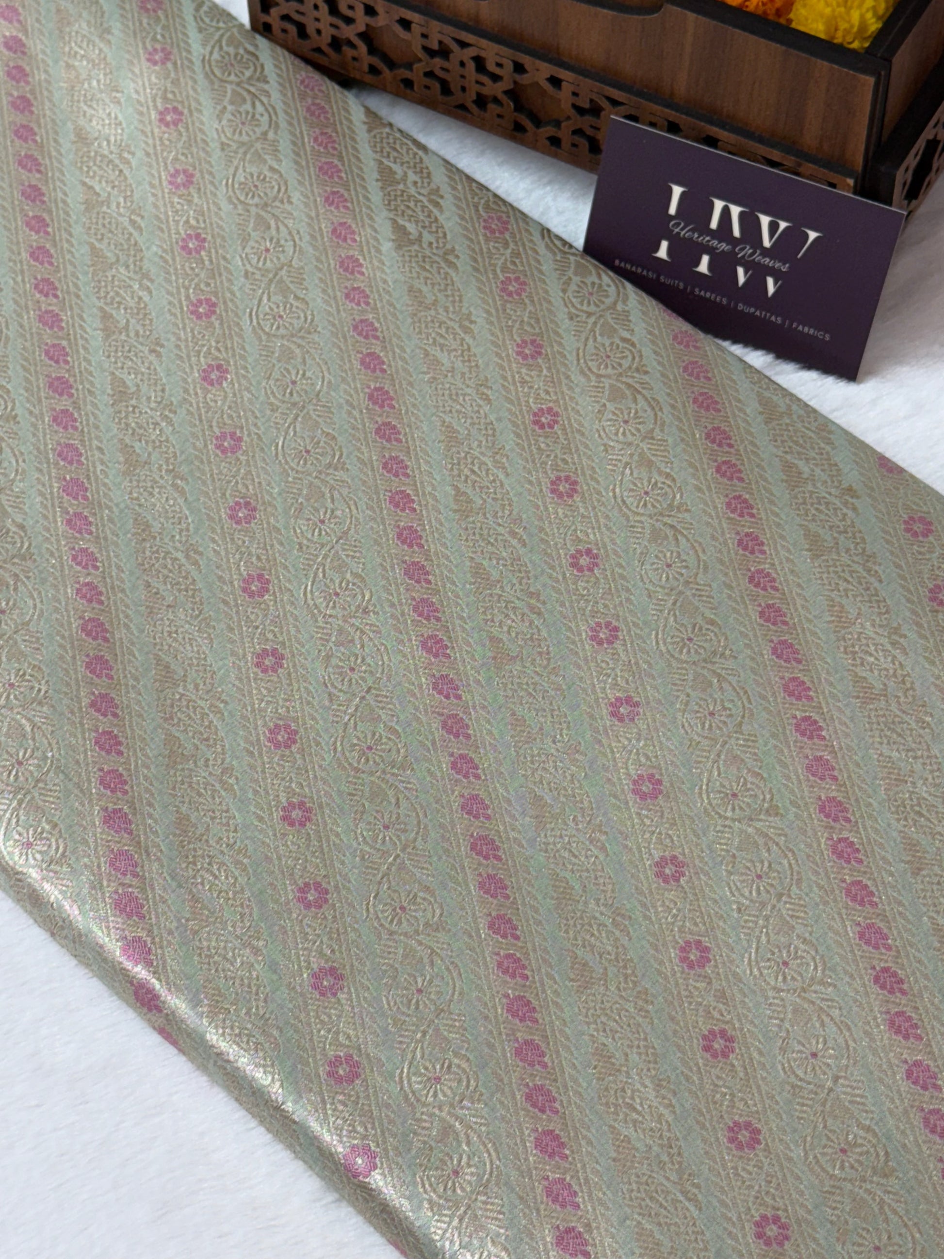 Katan Silk Brocade Fabric 