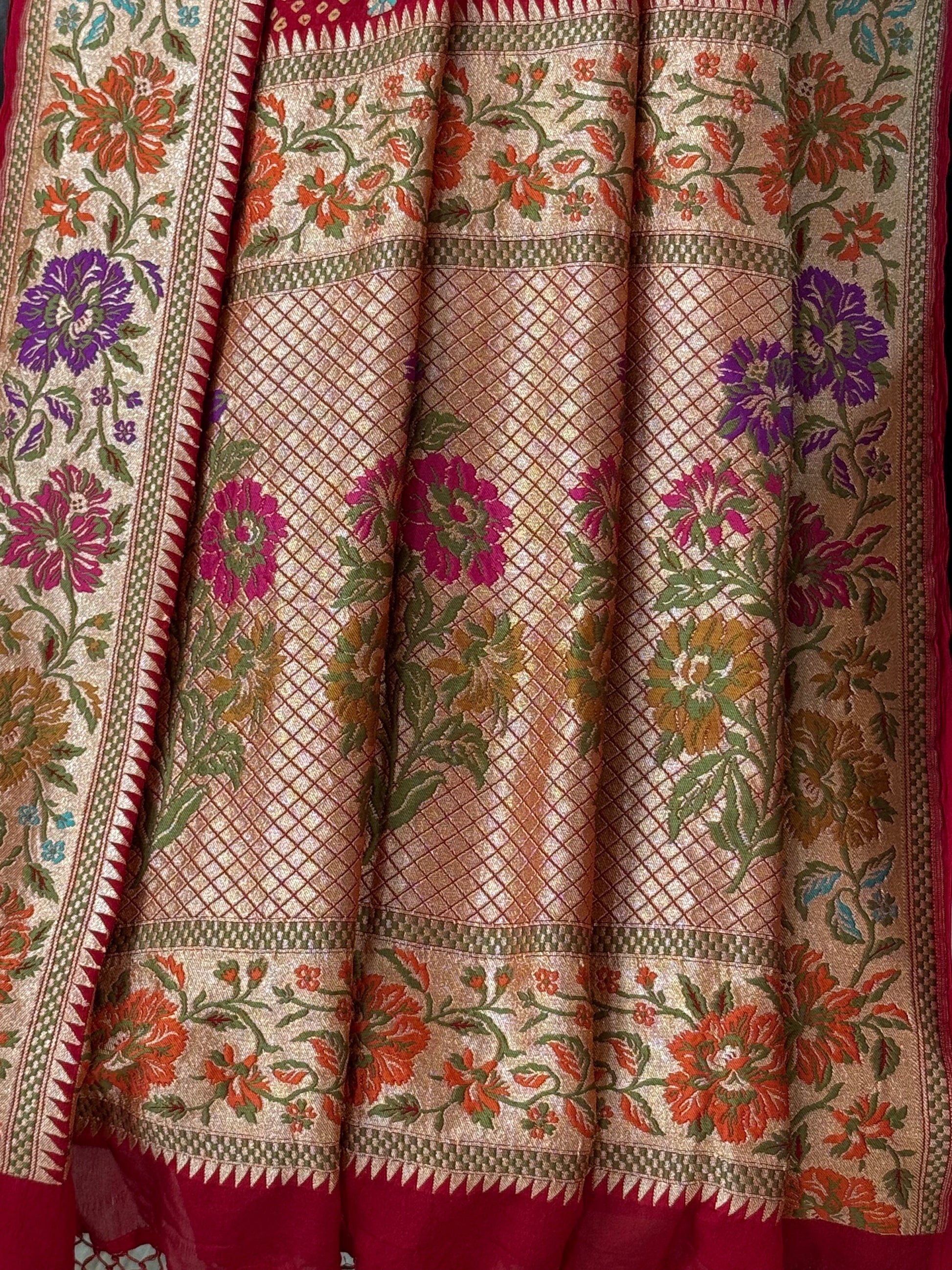 Premium Banarasi Bandhani Dupatta 