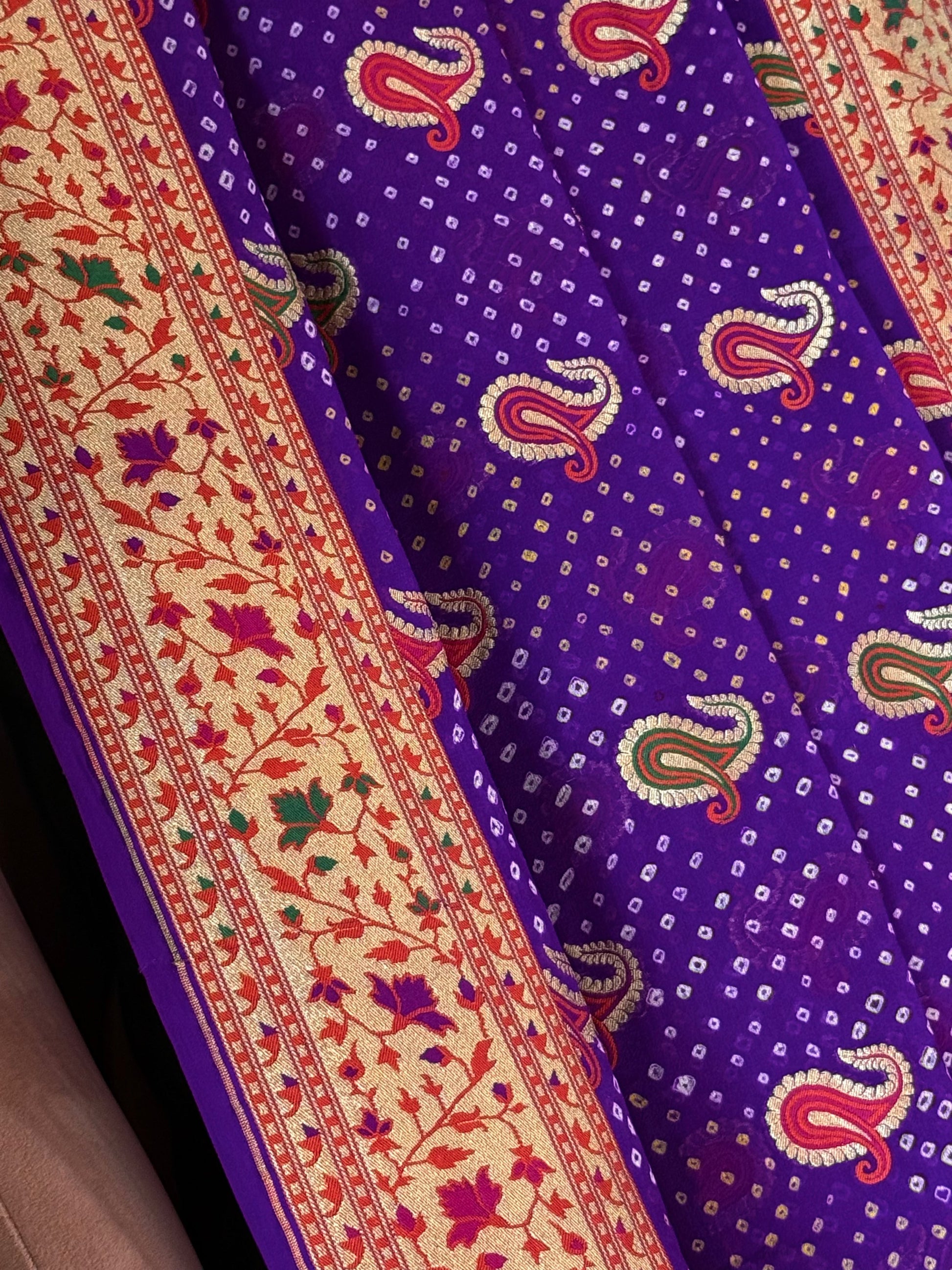 Premium Banarasi Bandhani Dupatta 