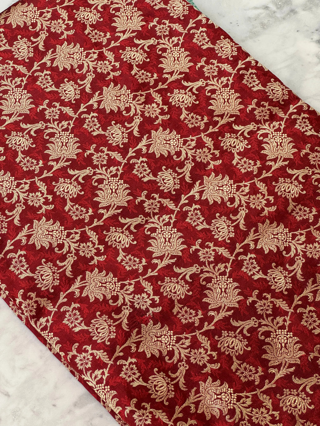 Katan Silk Tanchoi Jaal Fabric Heritage Weaves Online