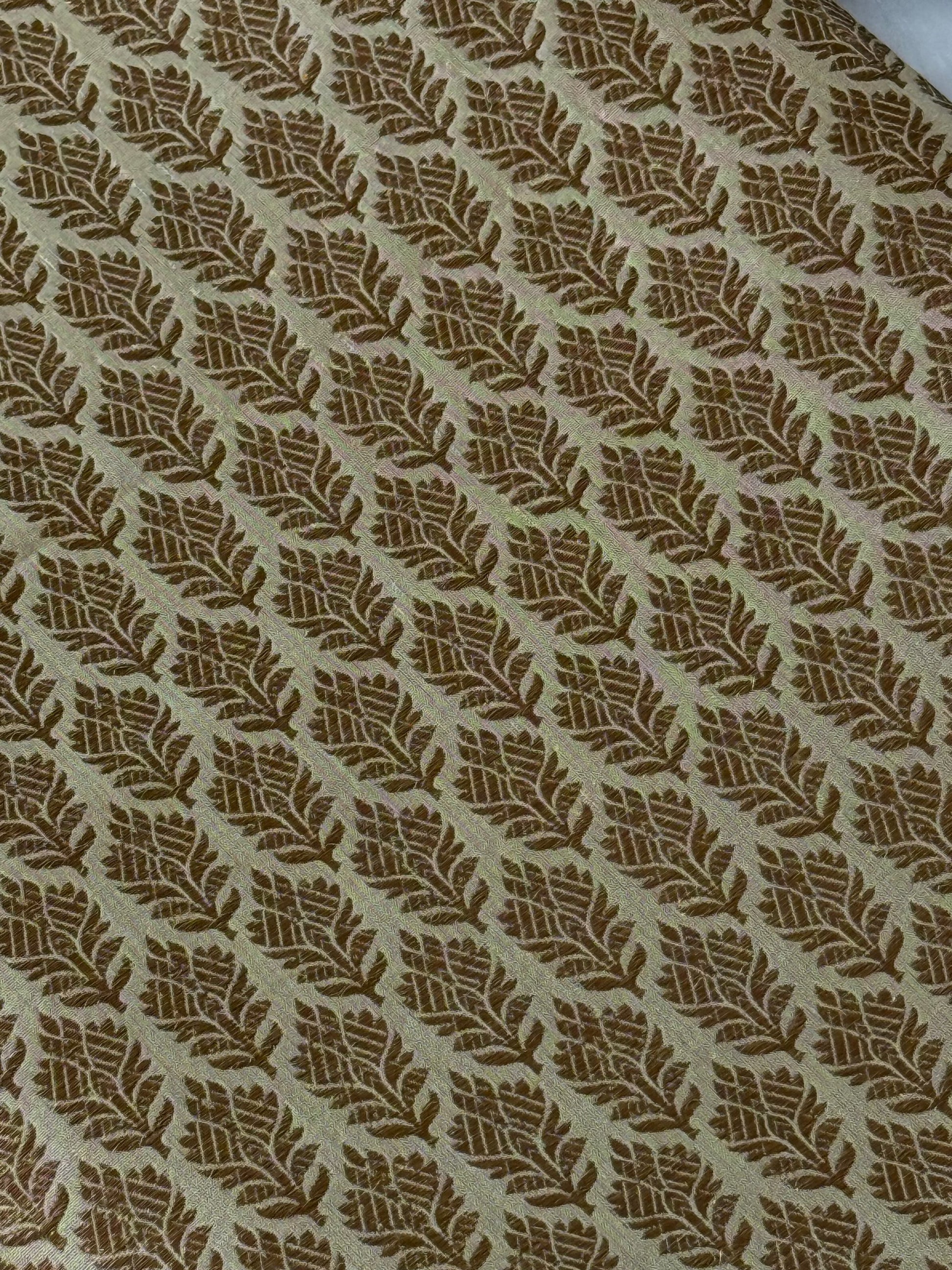 Katan Silk Antique Zari Fabric 