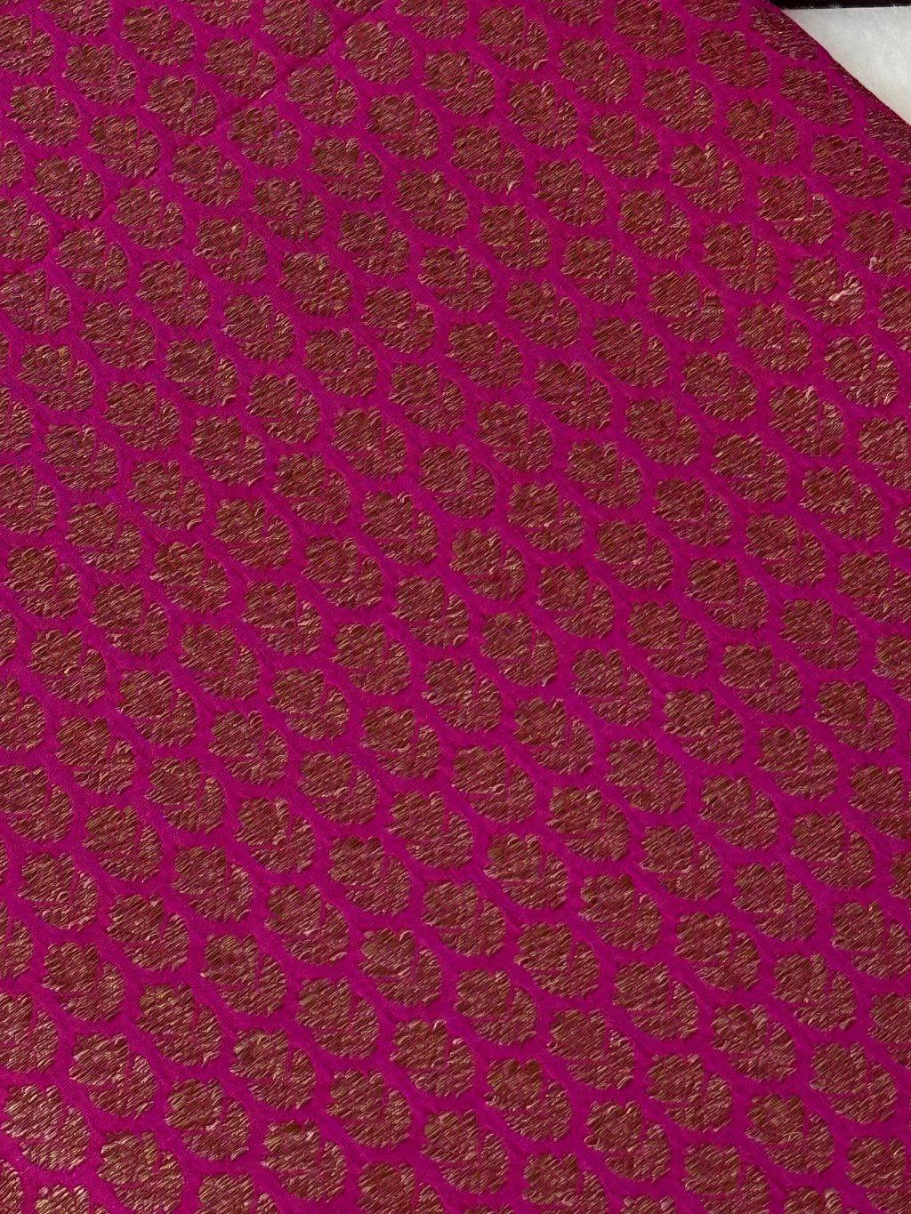 Katan Silk Antique Zari Fabric 