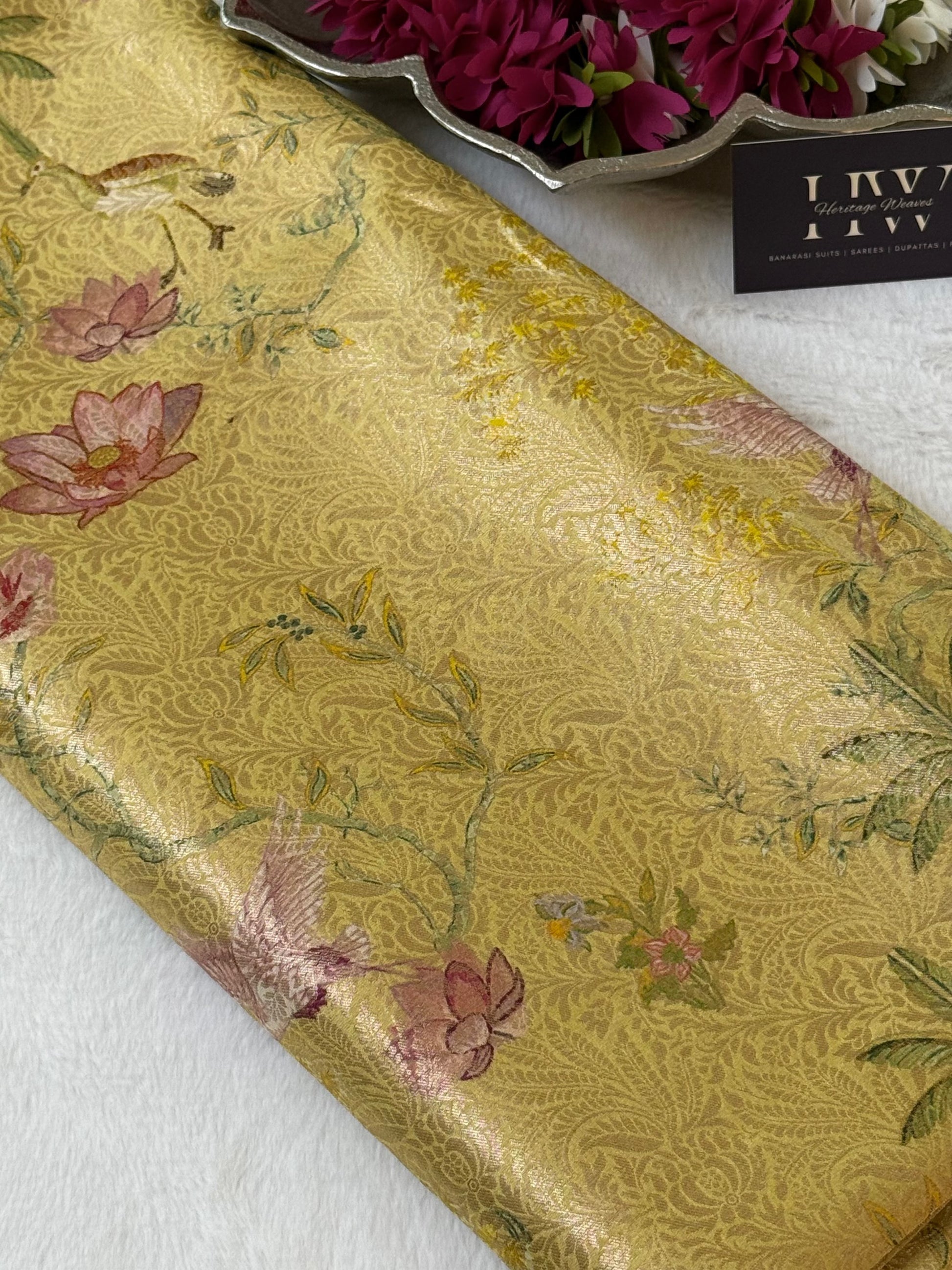 Katan Silk Brocade Fabric 