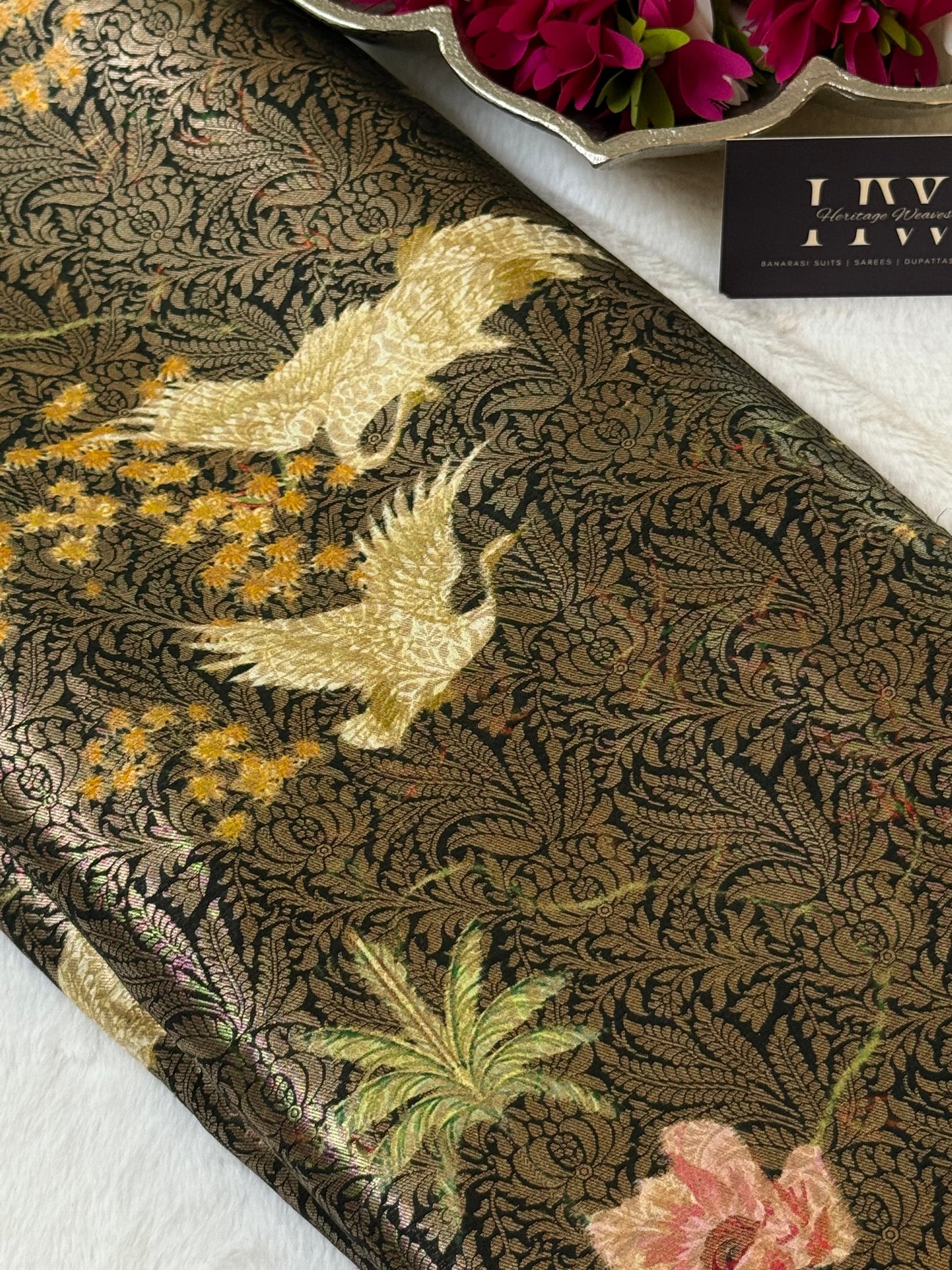 Katan Silk Brocade Fabric 