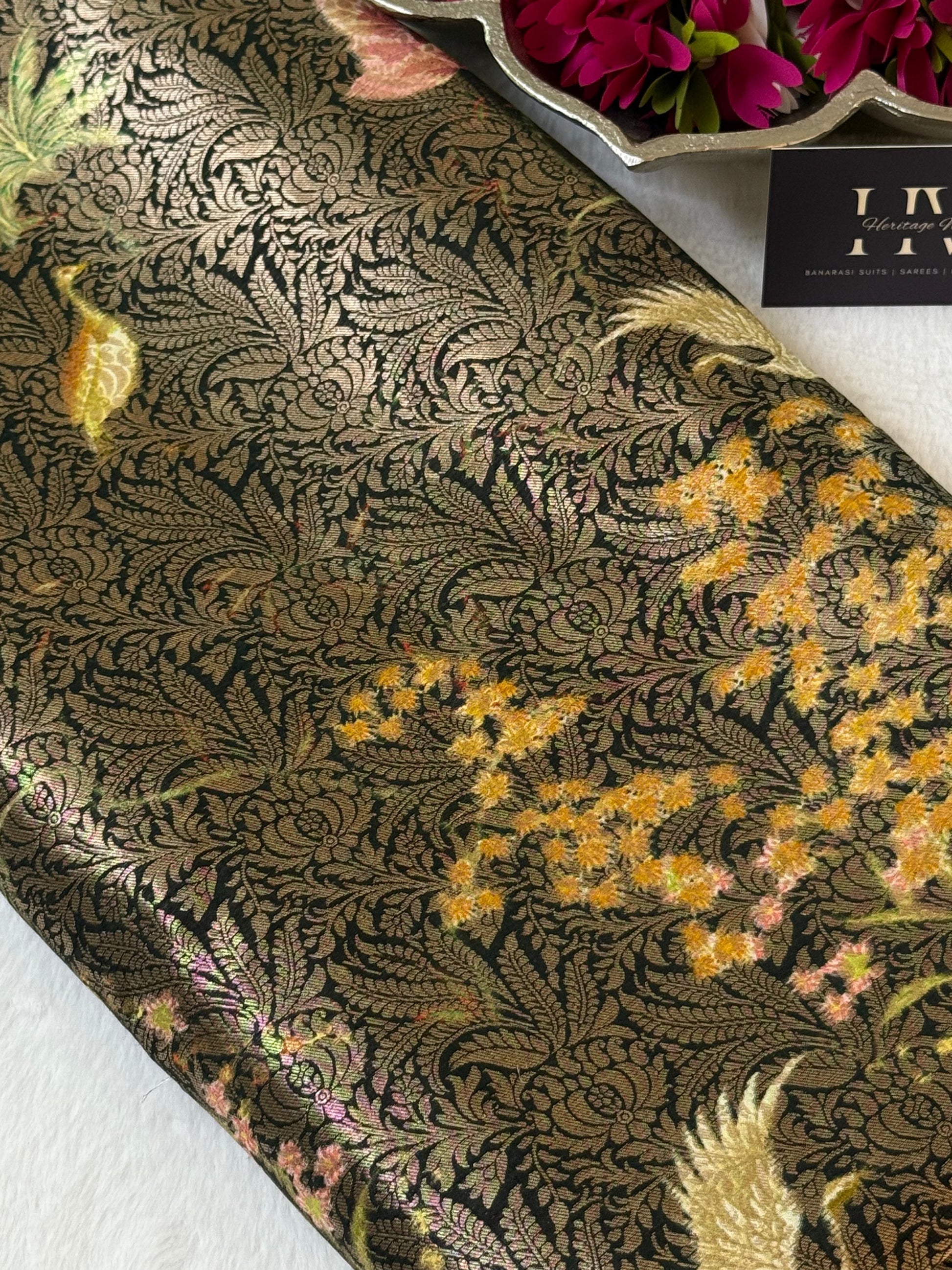 Katan Silk Brocade Fabric 