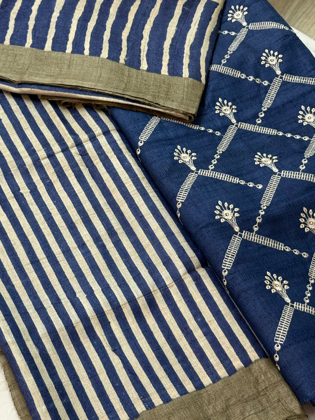 Tussar Silk Suit 