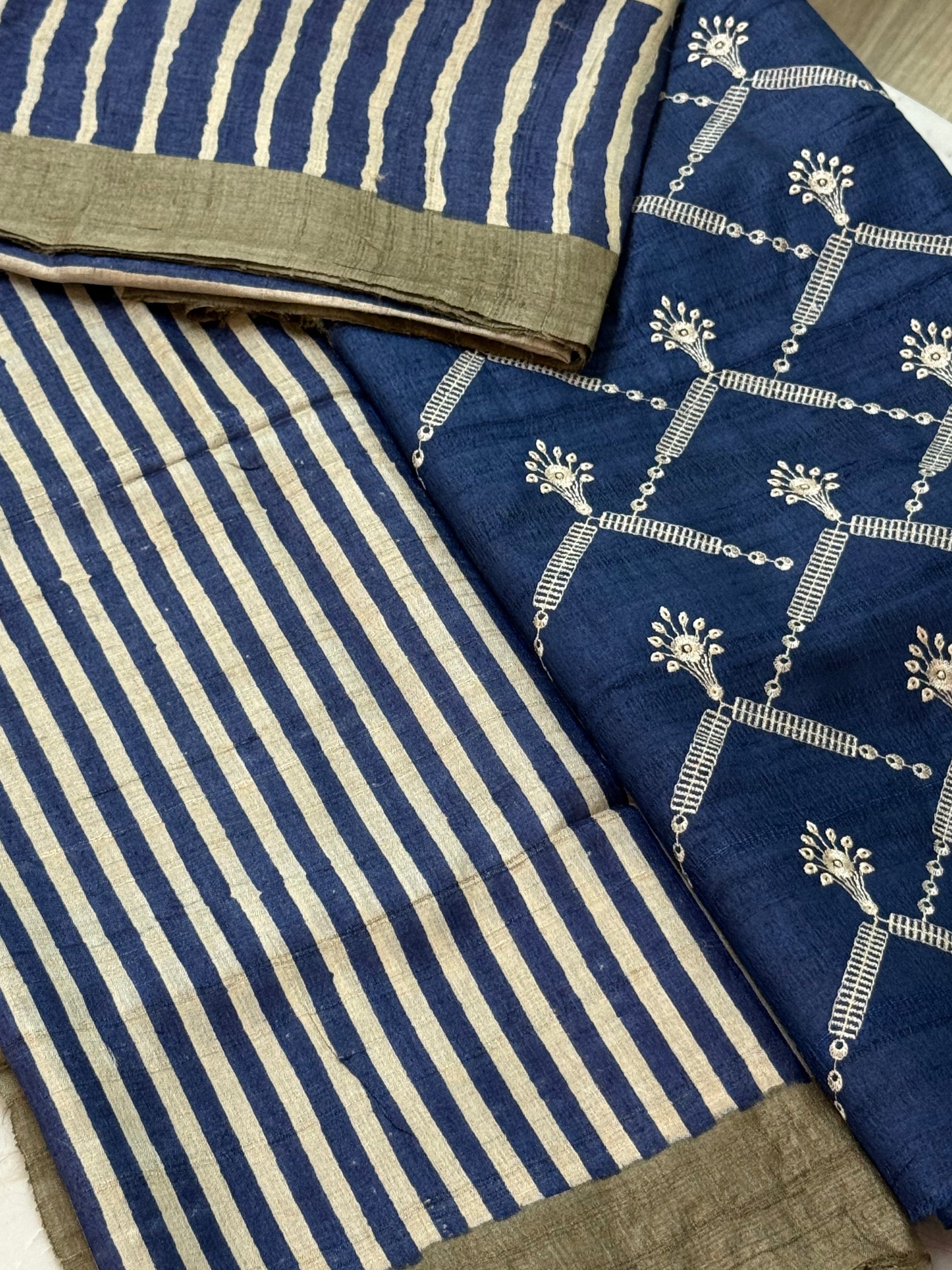 Tussar Silk Suit 