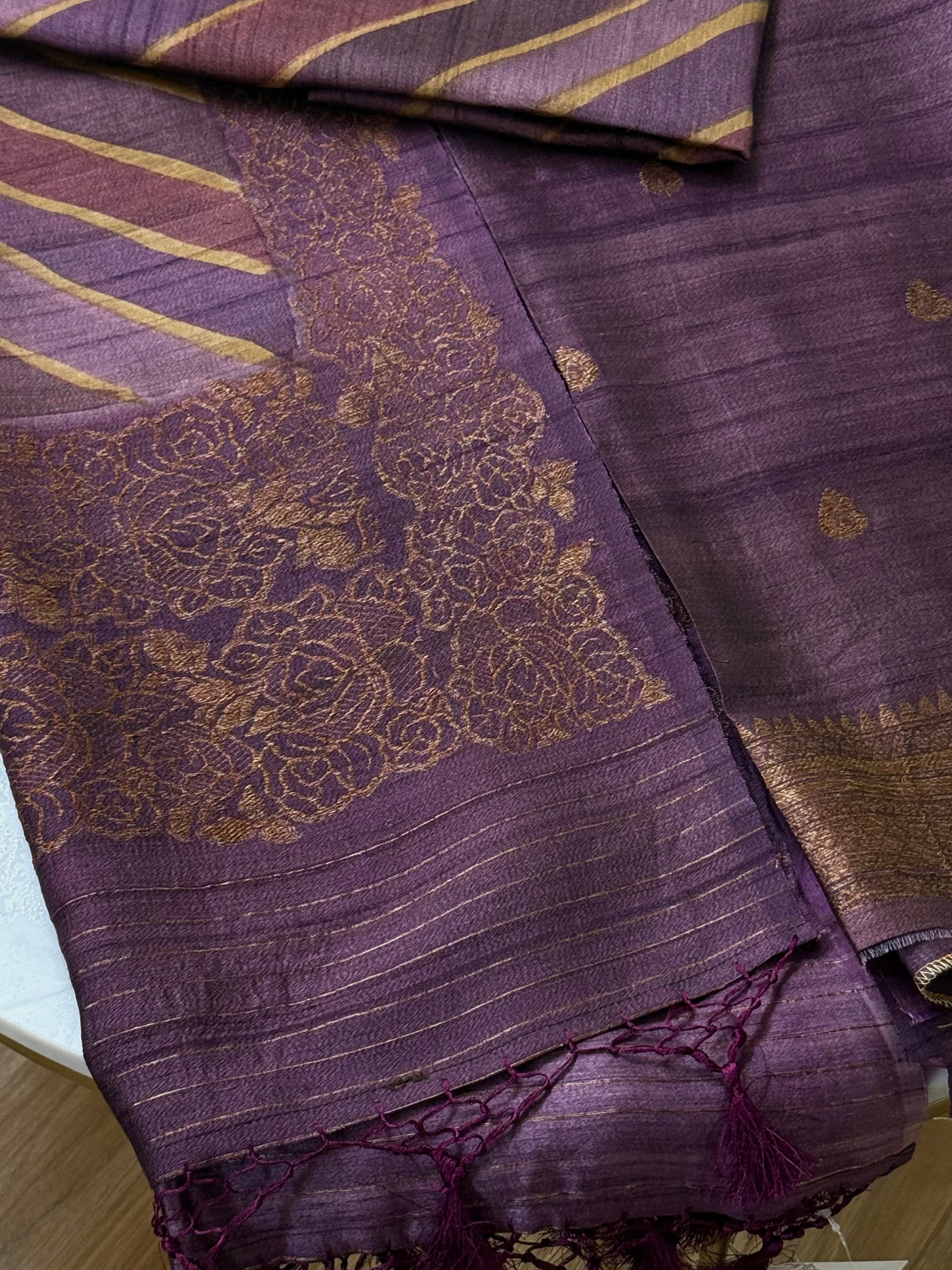 Tussar Silk Suit 