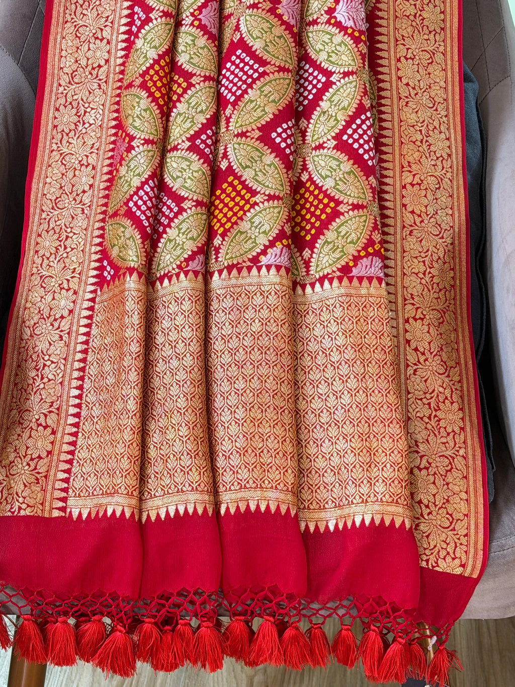 Banarasi Bandhani Dupatta 