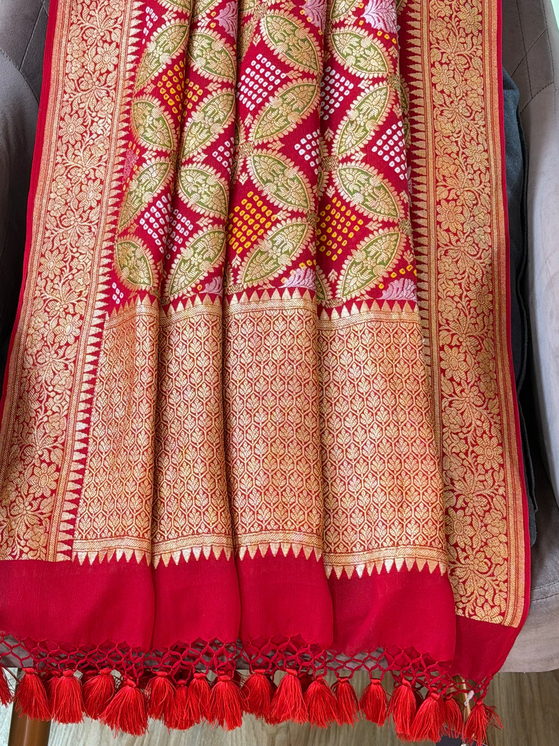 Banarasi Bandhani Dupatta 