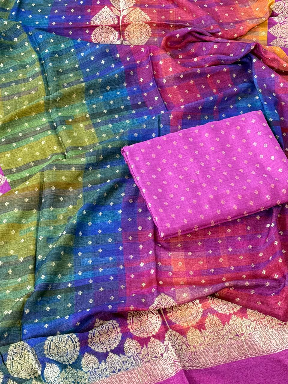 Munga silk suit set 