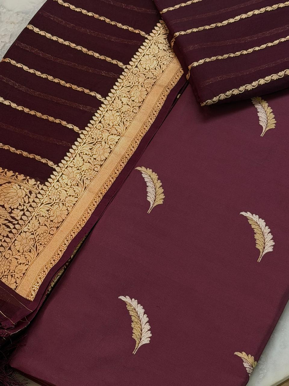 Premium katan silk ensemble suit 