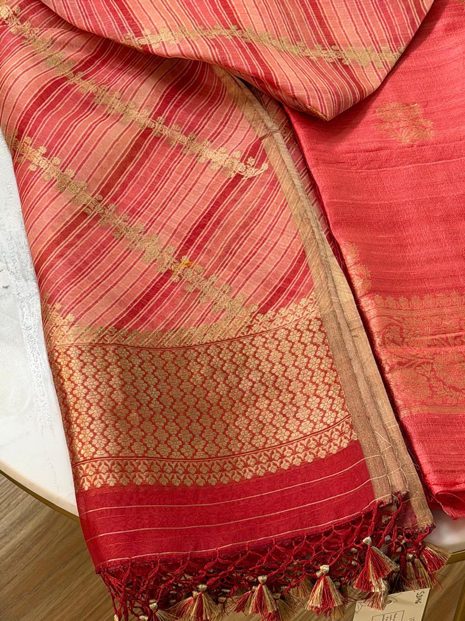Raw silk suit 