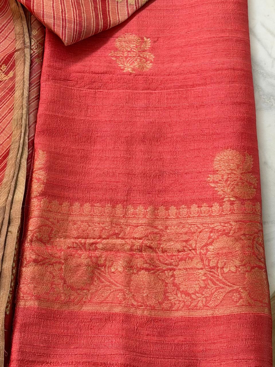 Raw silk suit 