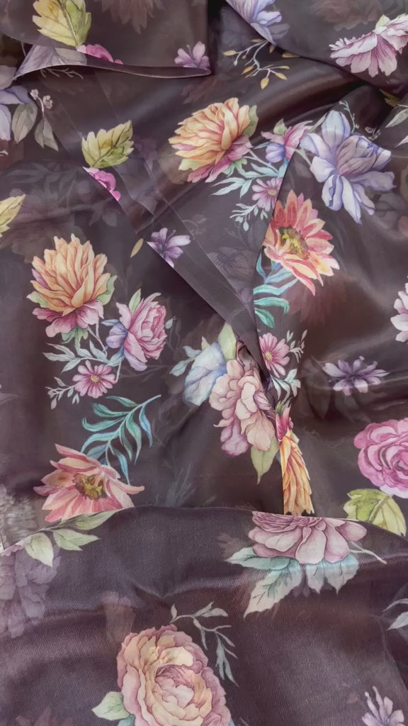 Kora Silk Printed Fabric