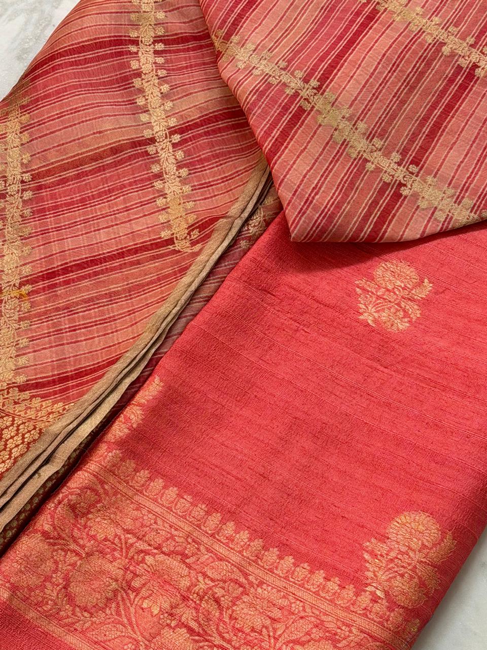 Raw silk suit 
